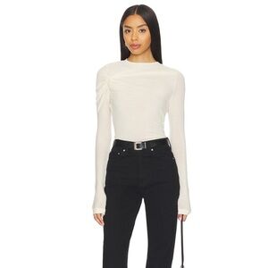 🆕 Agolde Lissa Gathered Long Sleeve Top